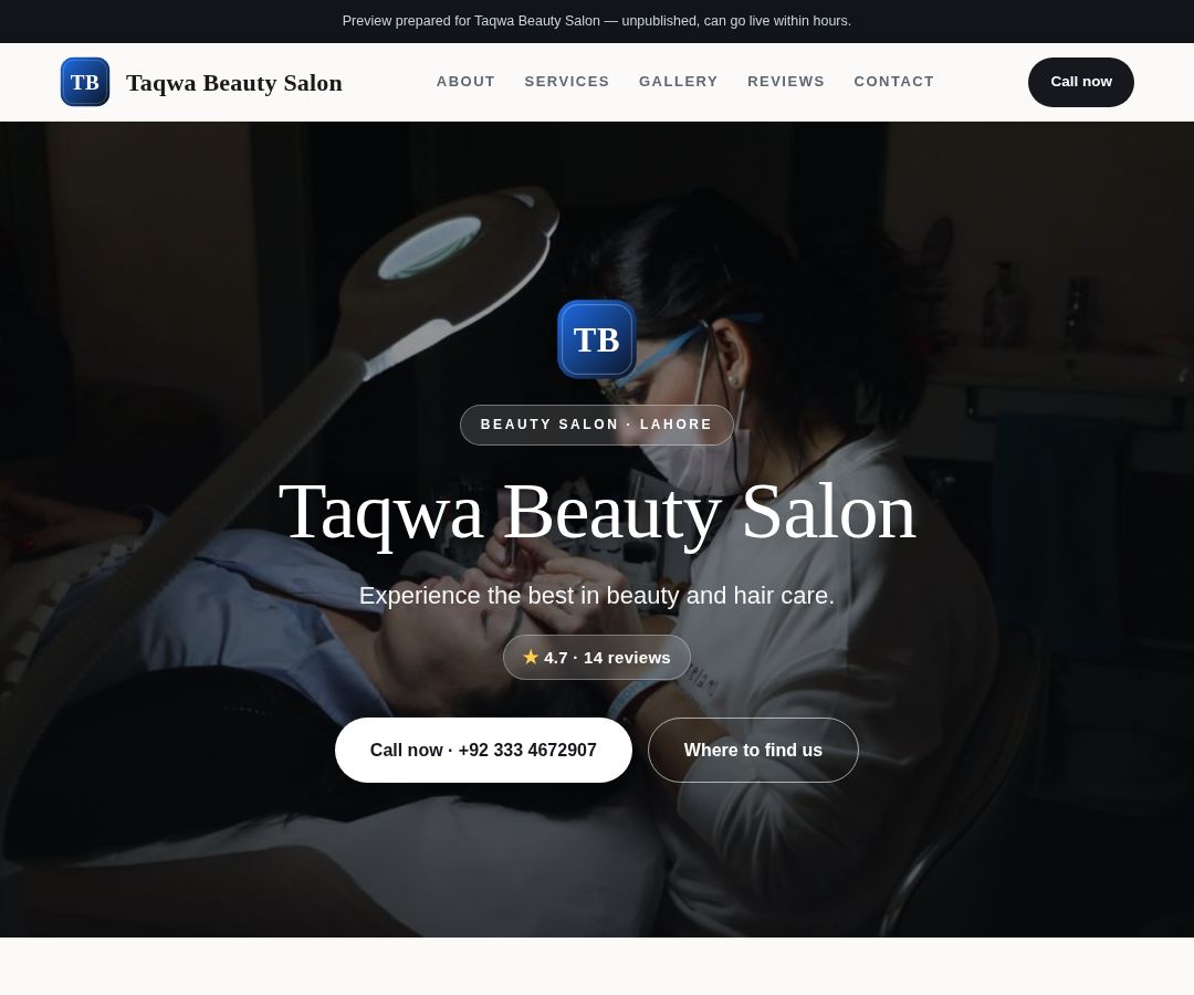 Taqwa Beauty Salon
