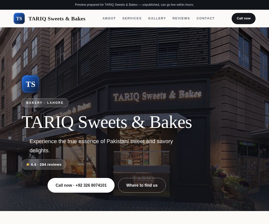 TARIQ Sweets & Bakes