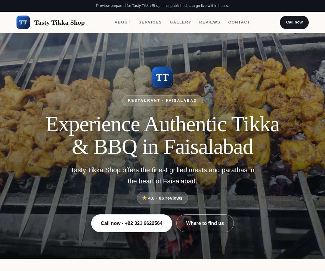 Tasty Tikka Shop