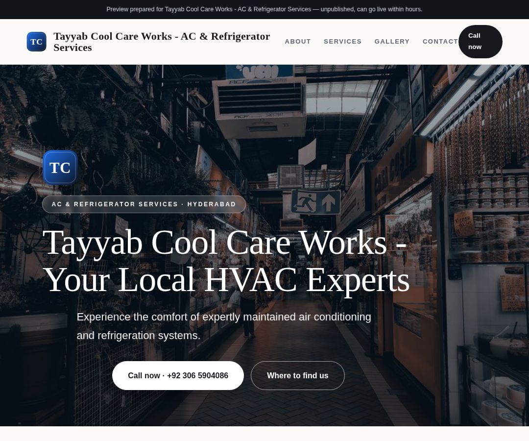 Tayyab Cool Care Works - AC & Refrigerator Services