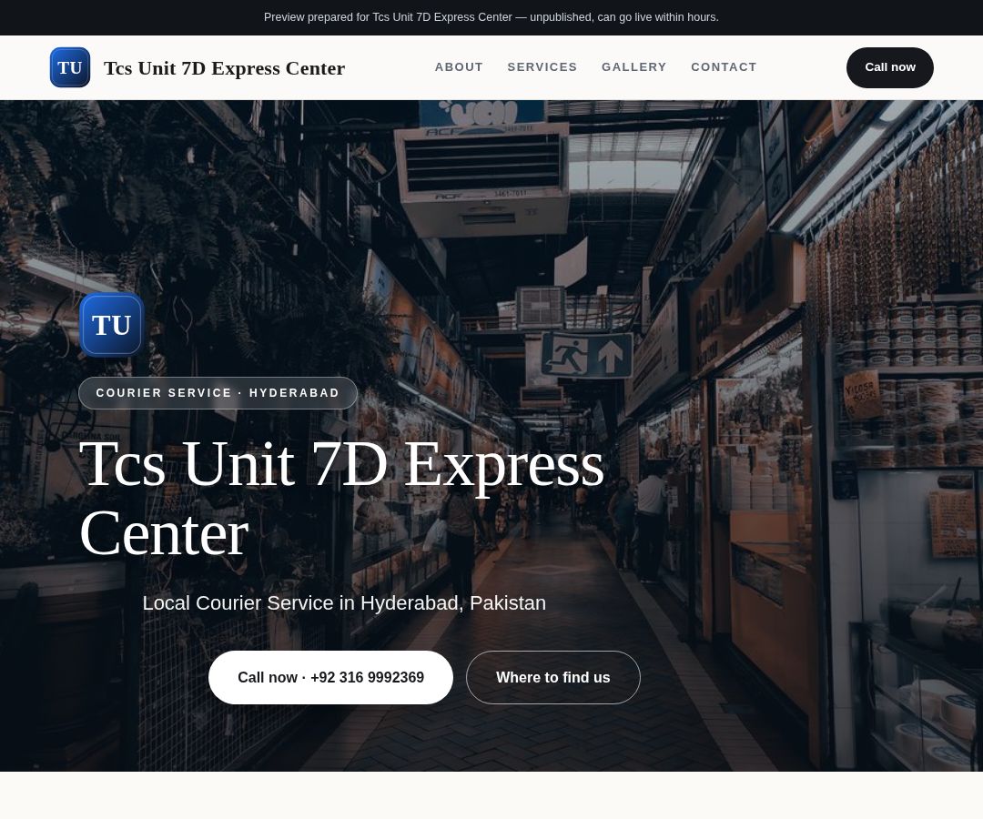 Tcs Unit 7D Express Center