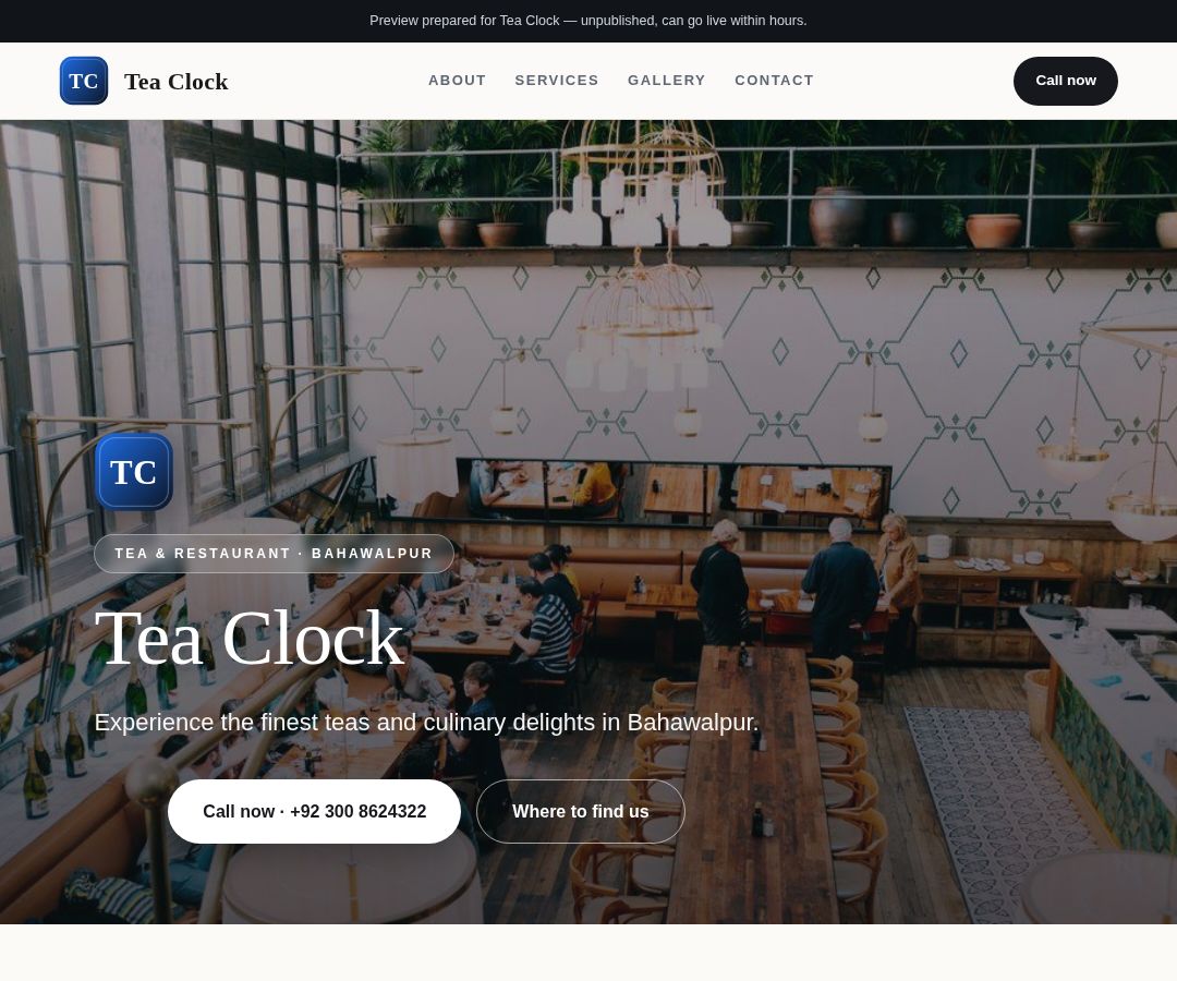 Tea Clock