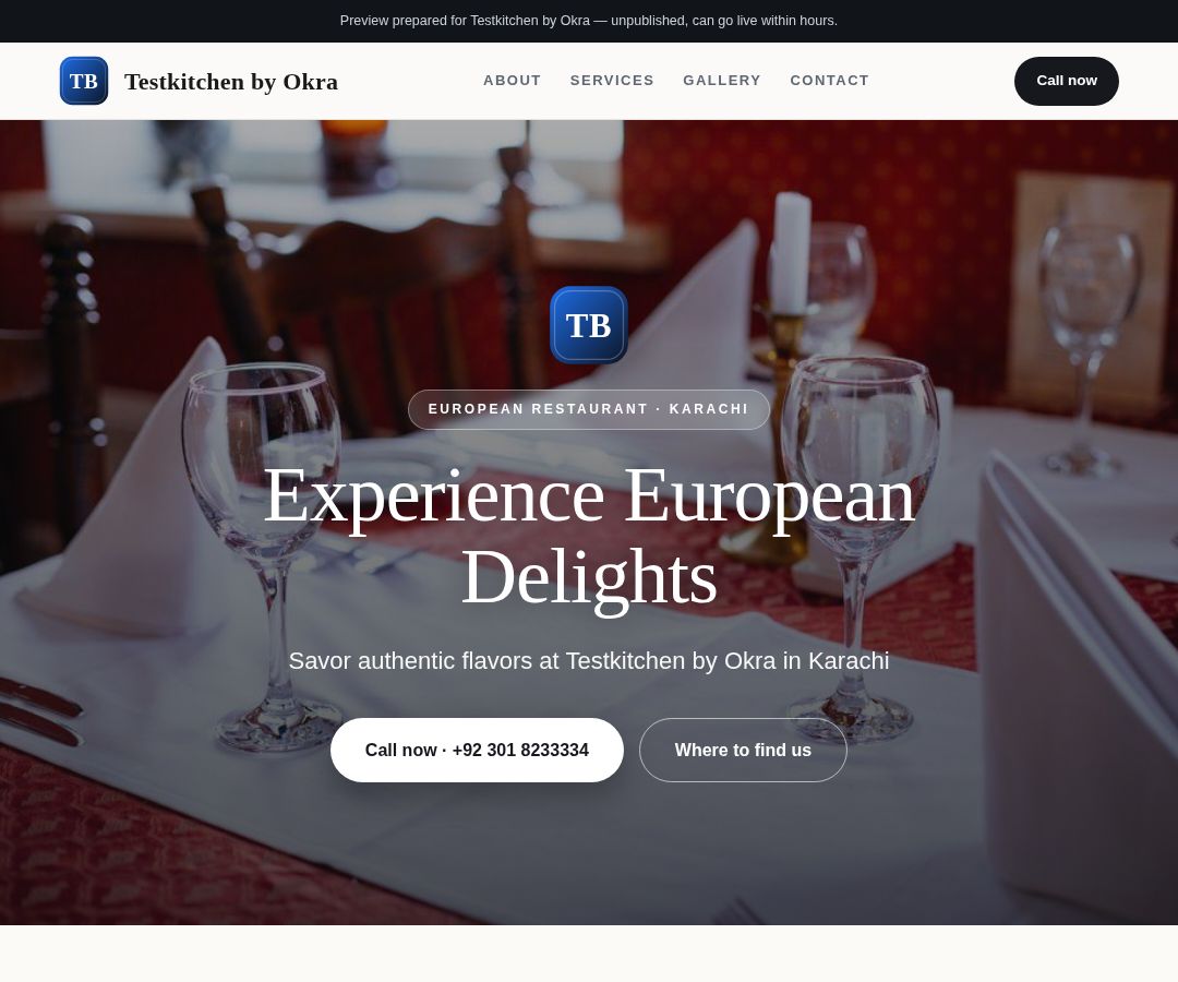 Testkitchen by Okra