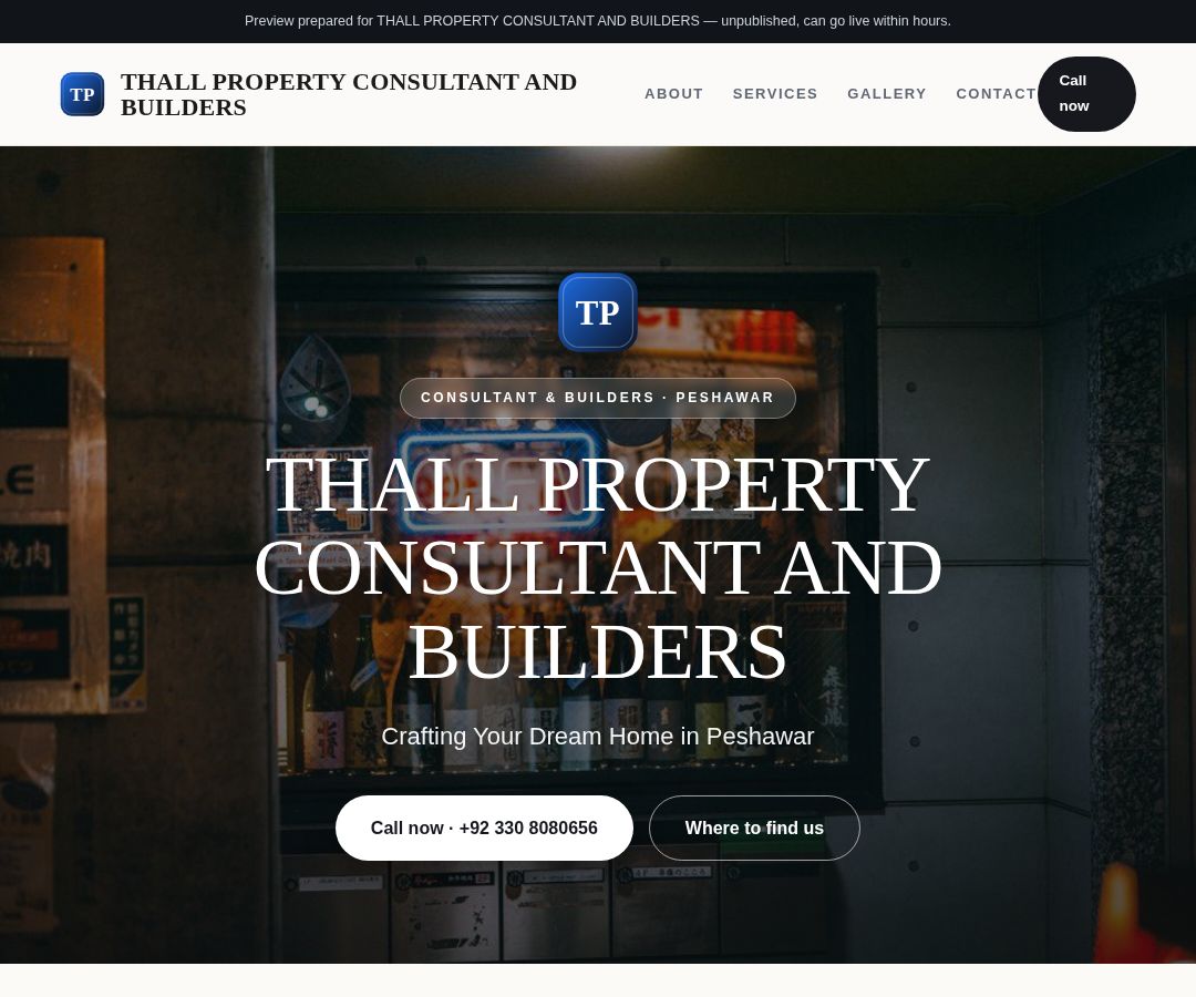THALL PROPERTY CONSULTANT AND BUILDERS