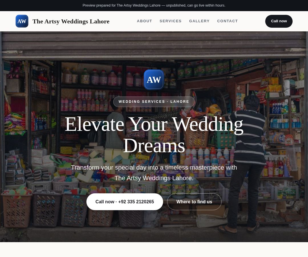 The Artsy Weddings Lahore