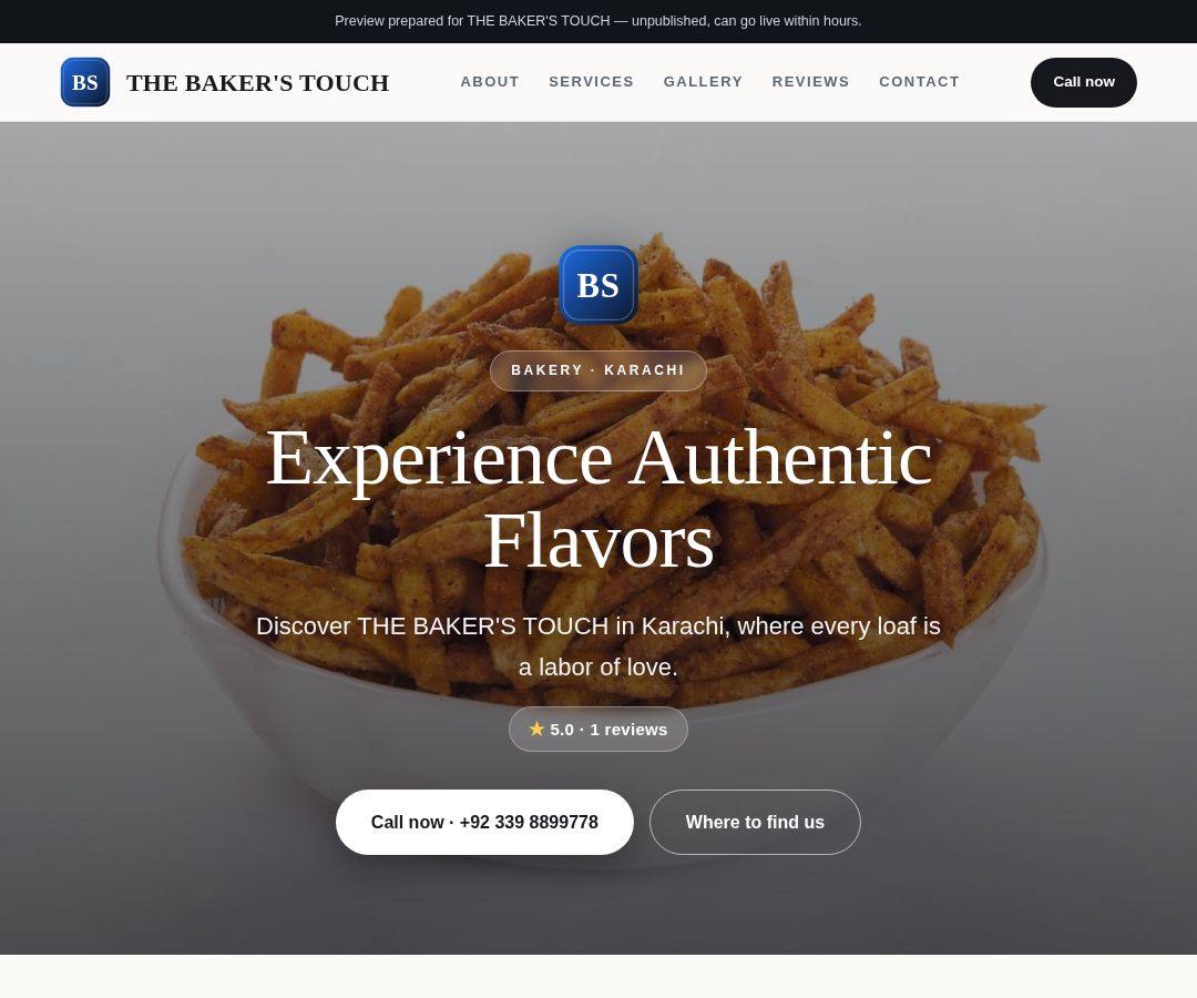 THE BAKER'S TOUCH