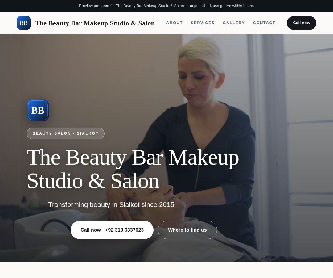 The Beauty Bar Makeup Studio & Salon