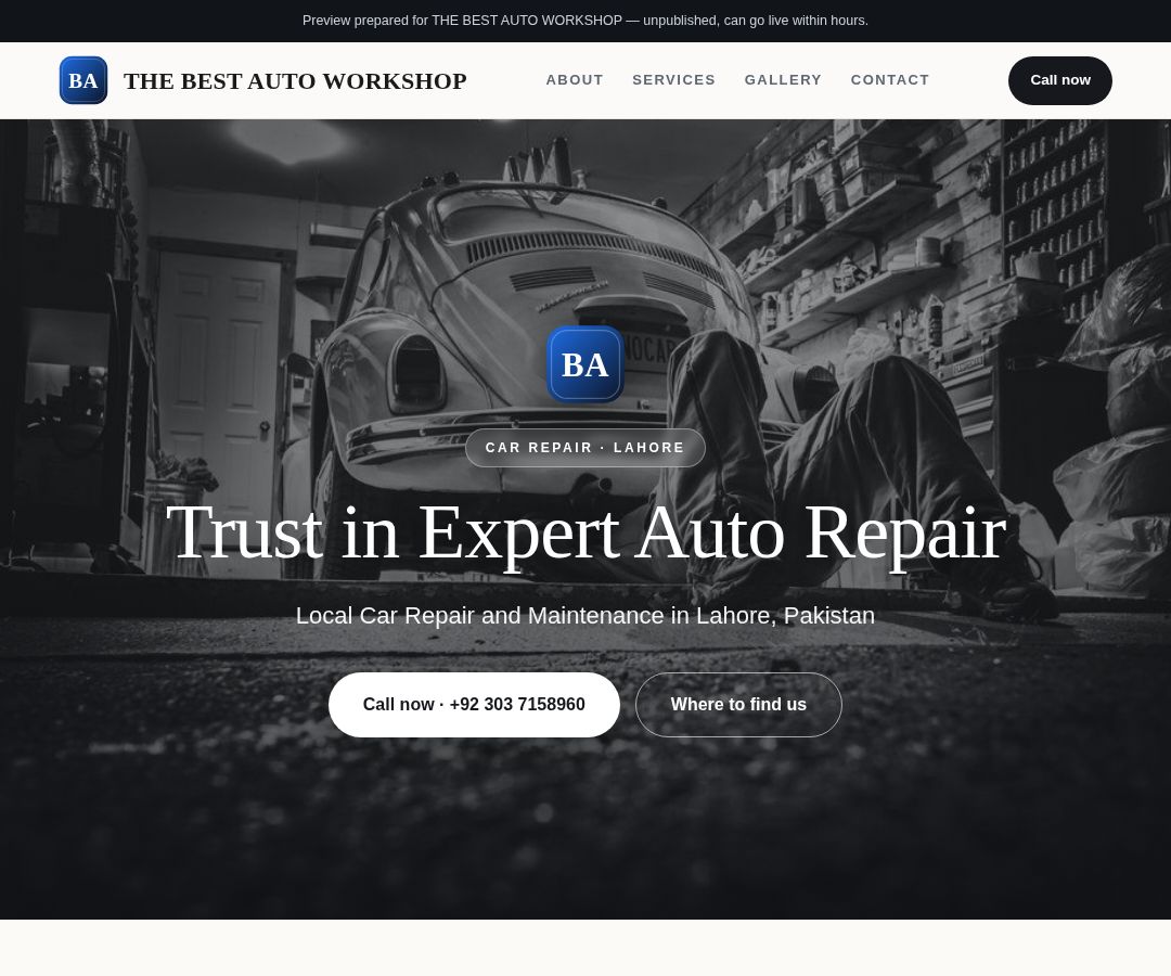 THE BEST AUTO WORKSHOP