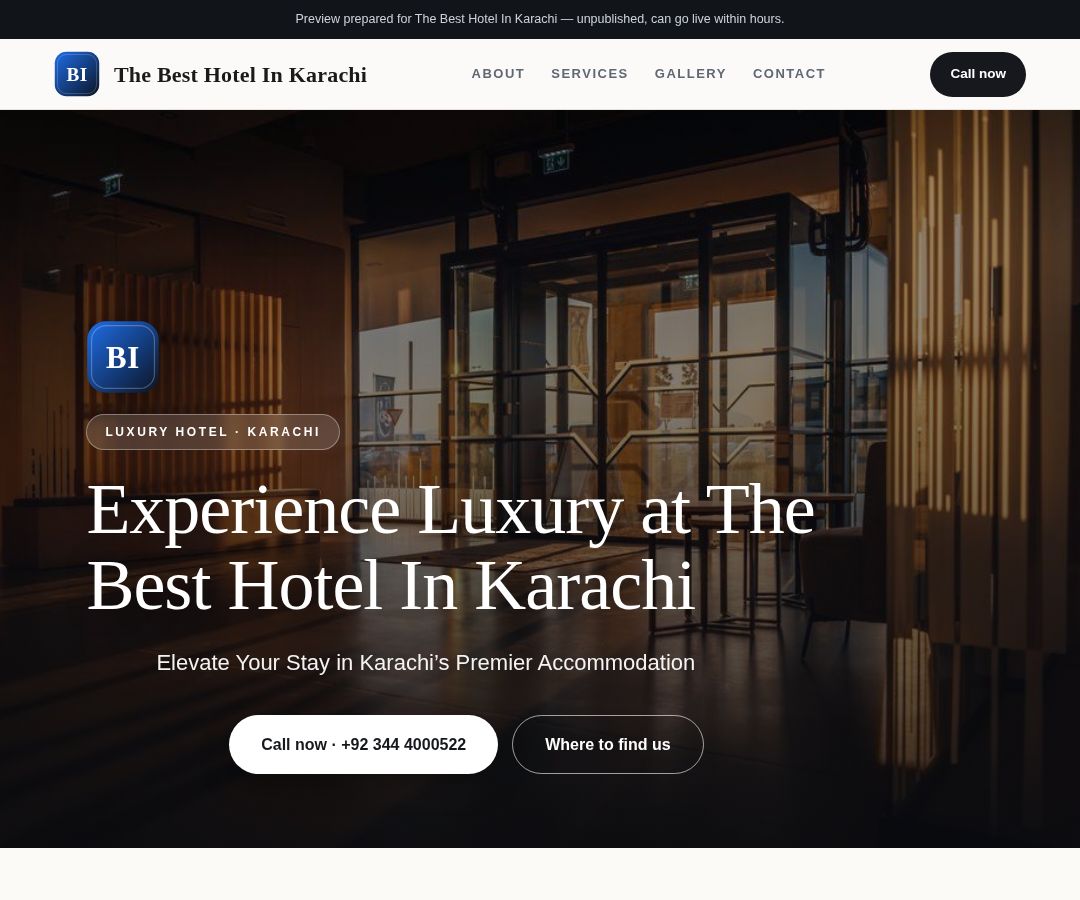 The Best Hotel In Karachi