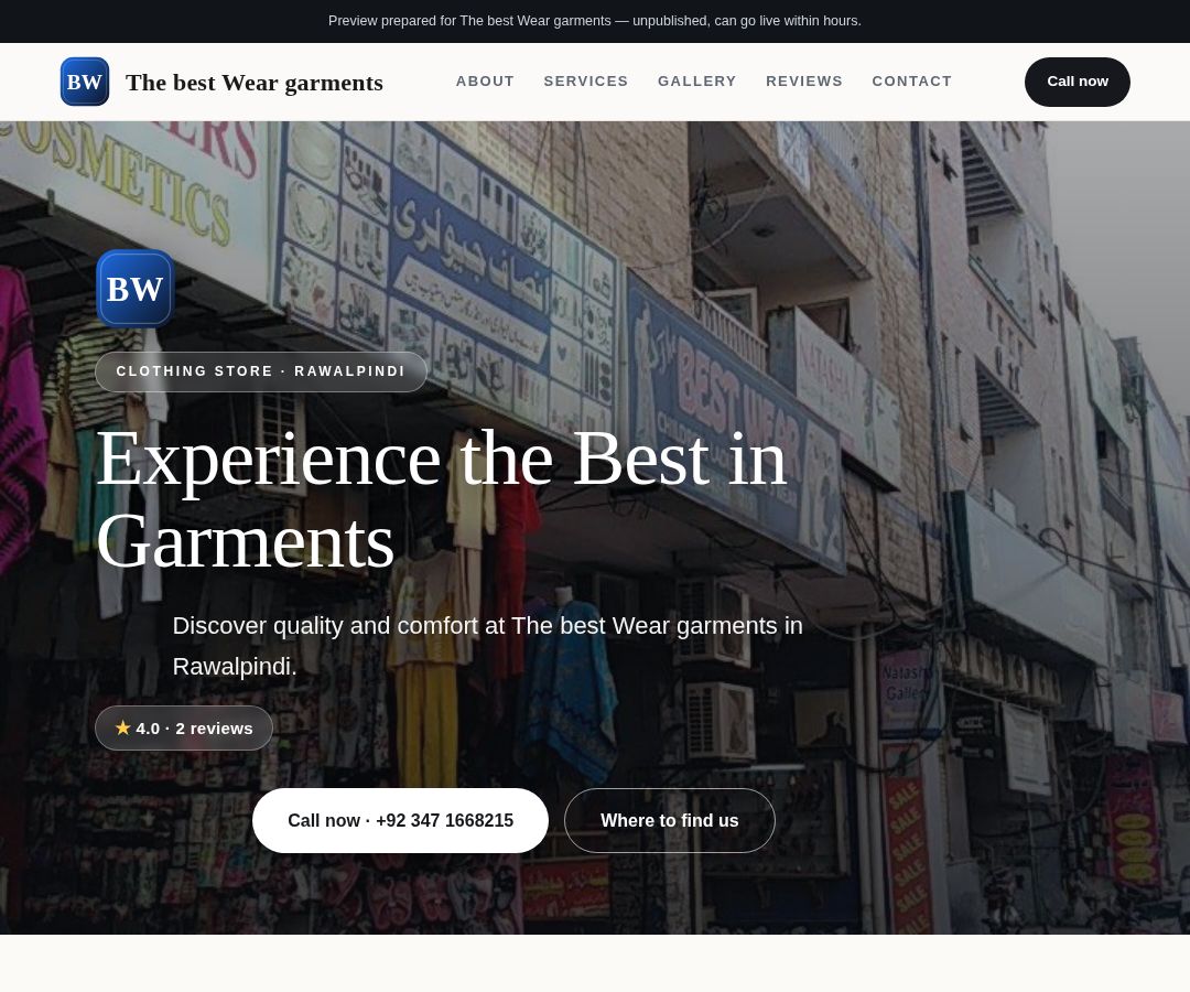 The best Wear garments