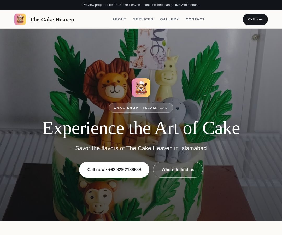 The Cake Heaven