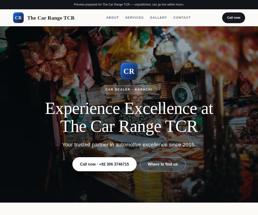 The Car Range TCR