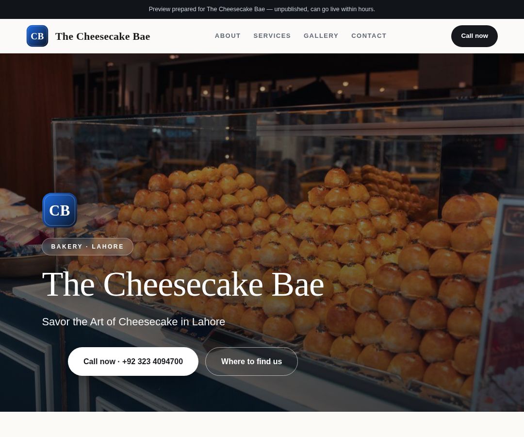 The Cheesecake Bae