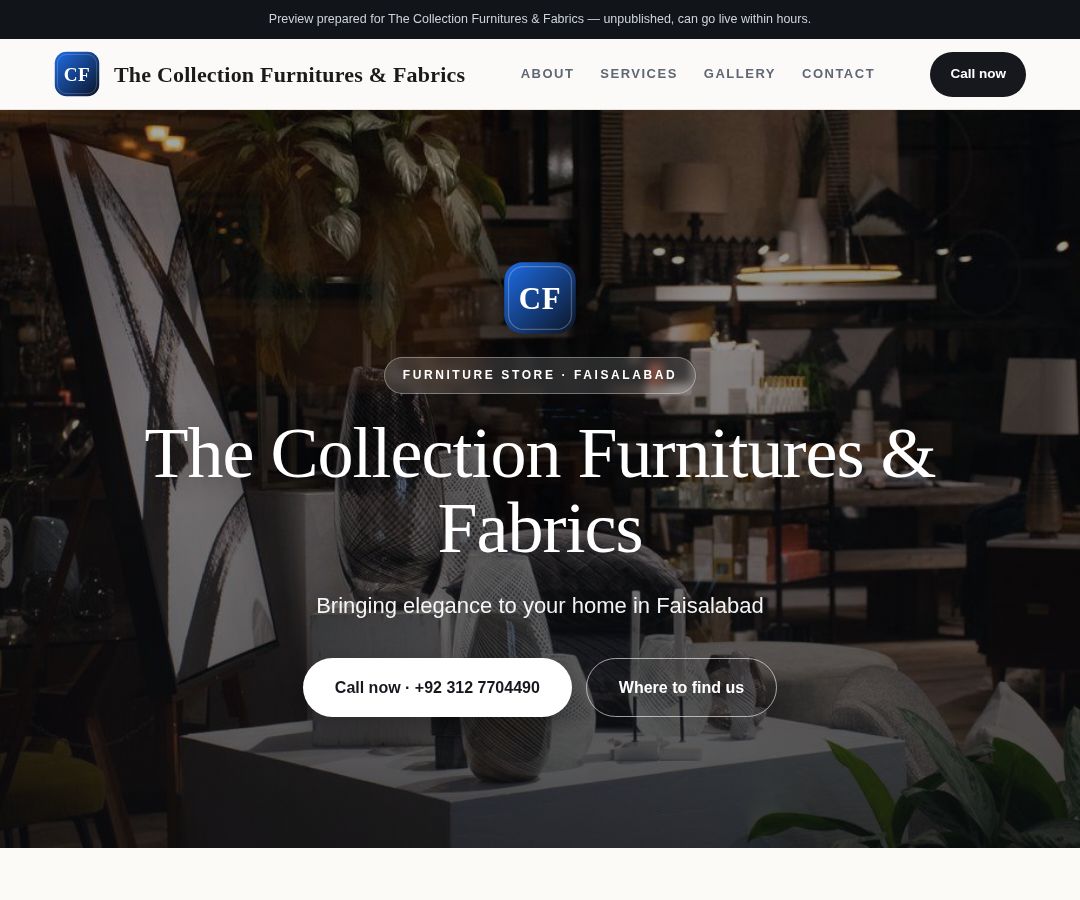 The Collection Furnitures & Fabrics