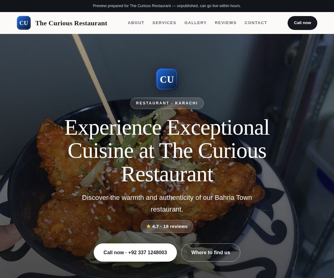 The Curious Restaurant