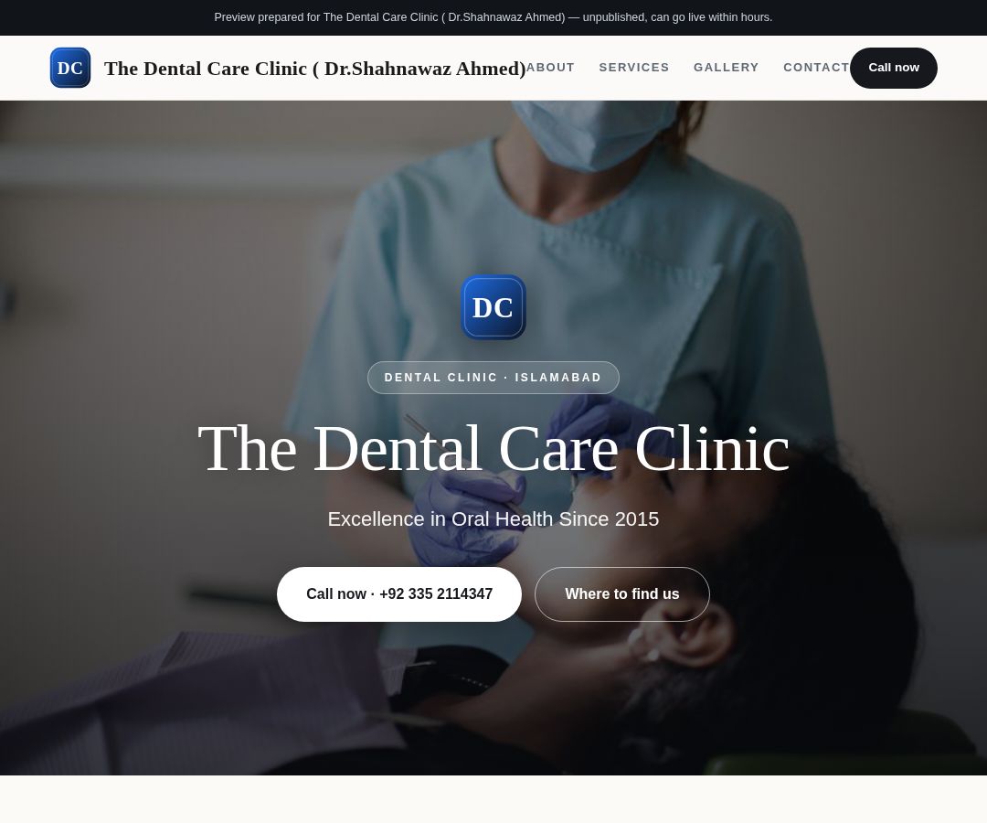 The Dental Care Clinic ( Dr.Shahnawaz Ahmed)