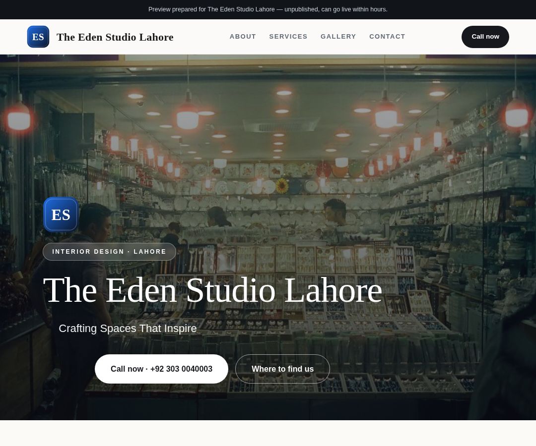 The Eden Studio Lahore
