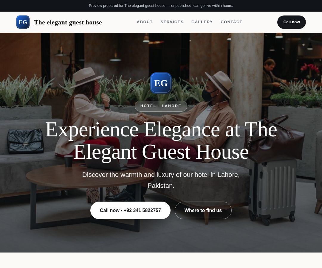 The elegant guest house