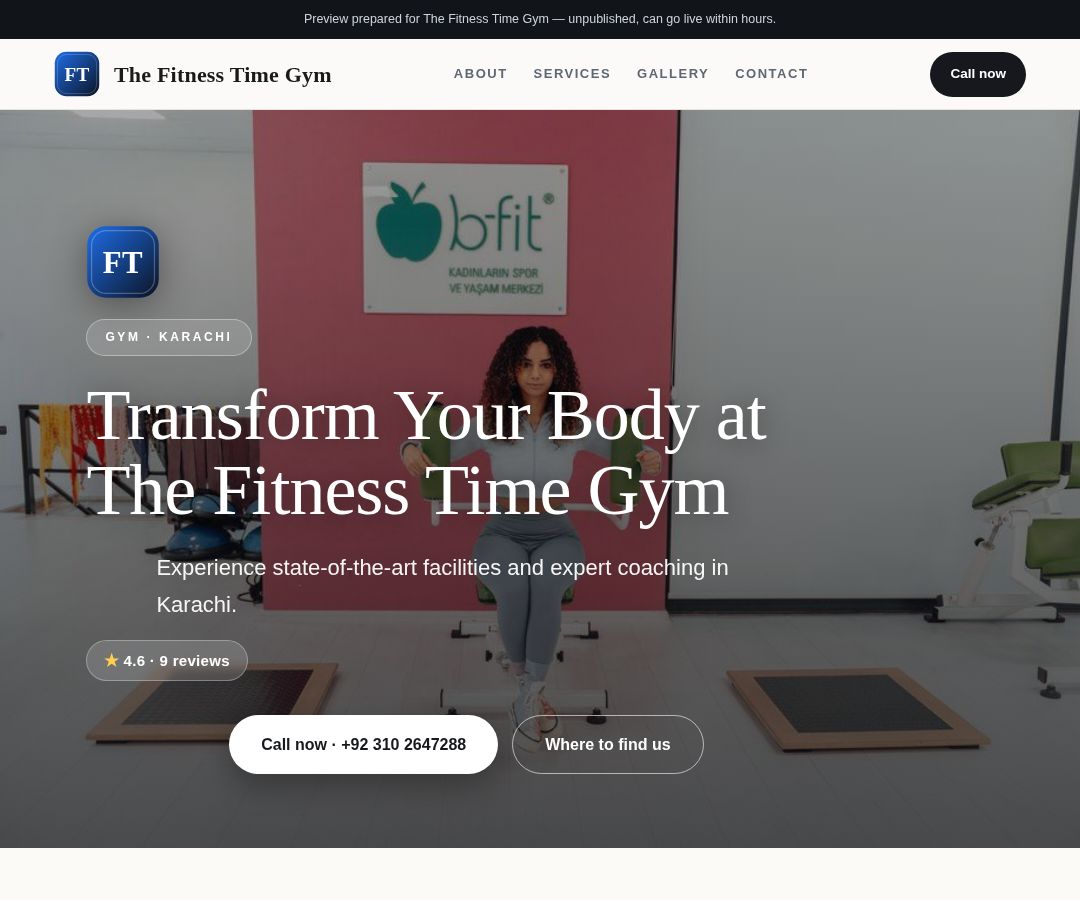 The Fitness Time Gym