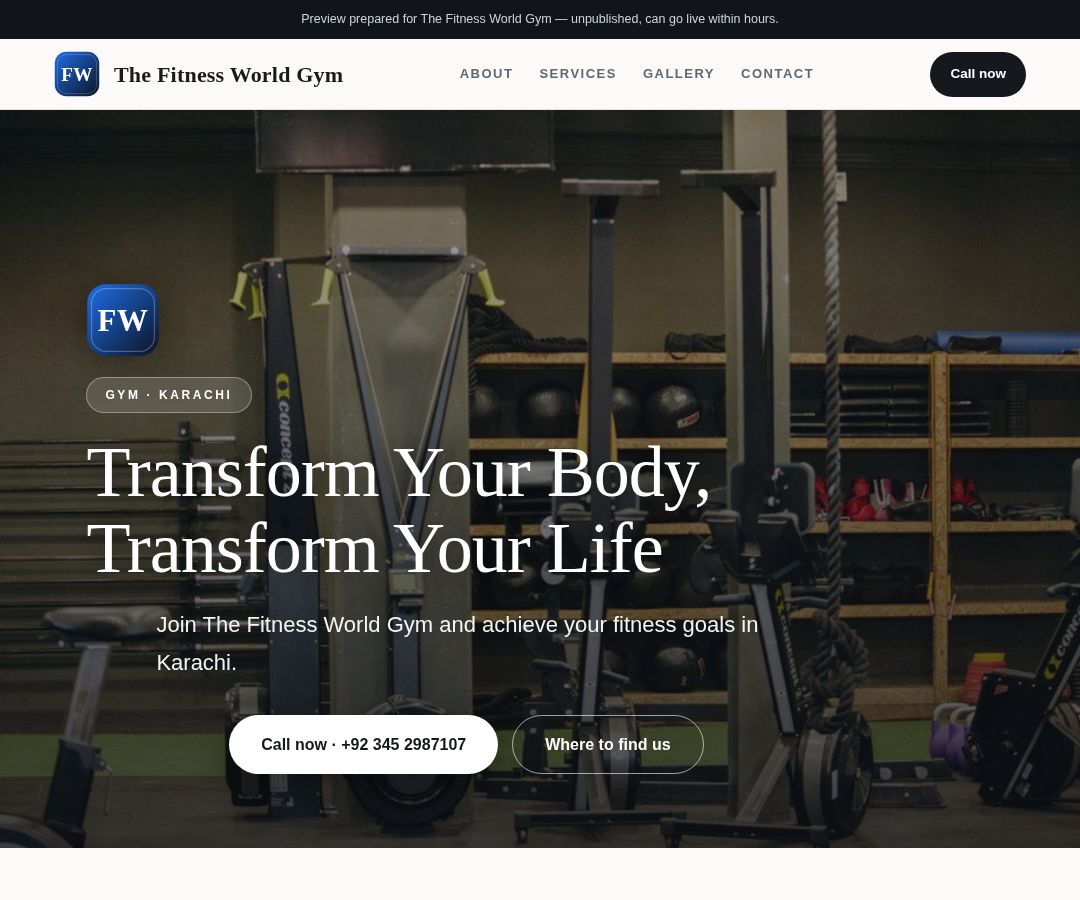 The Fitness World Gym