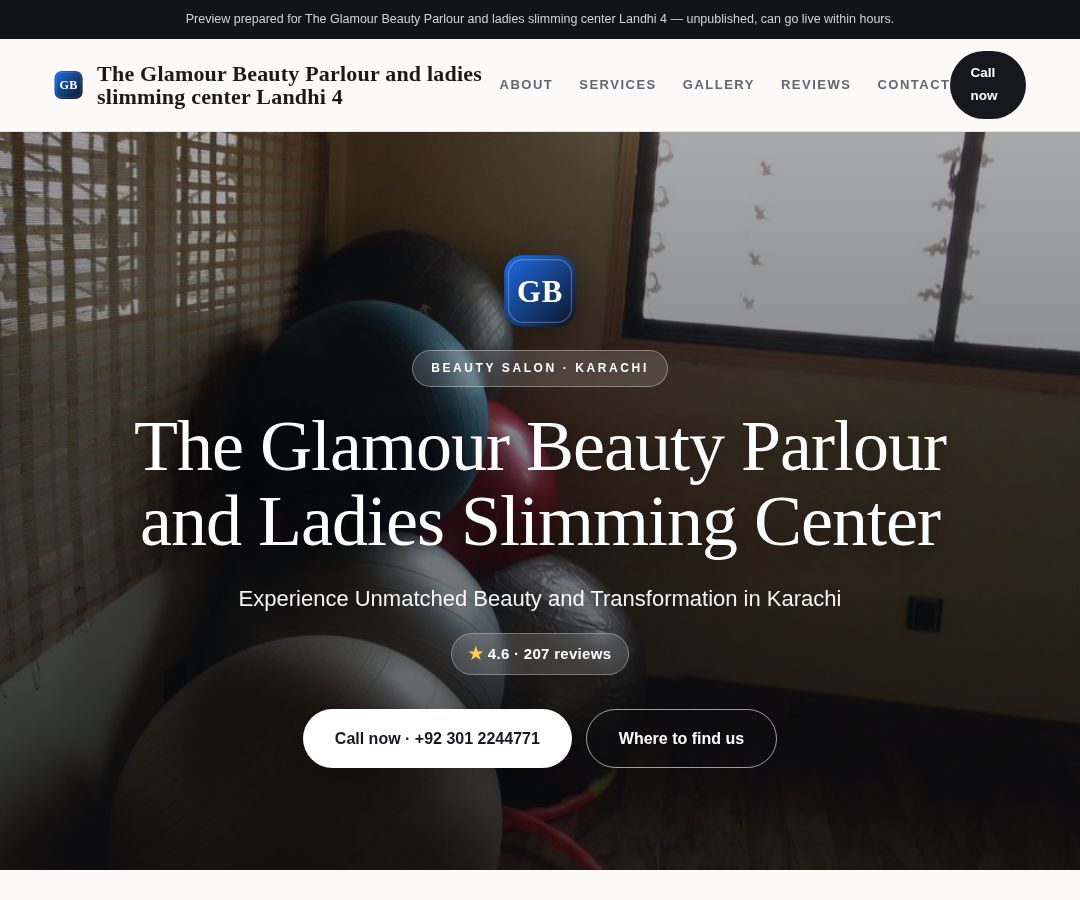 The Glamour Beauty Parlour and ladies slimming center Landhi 4