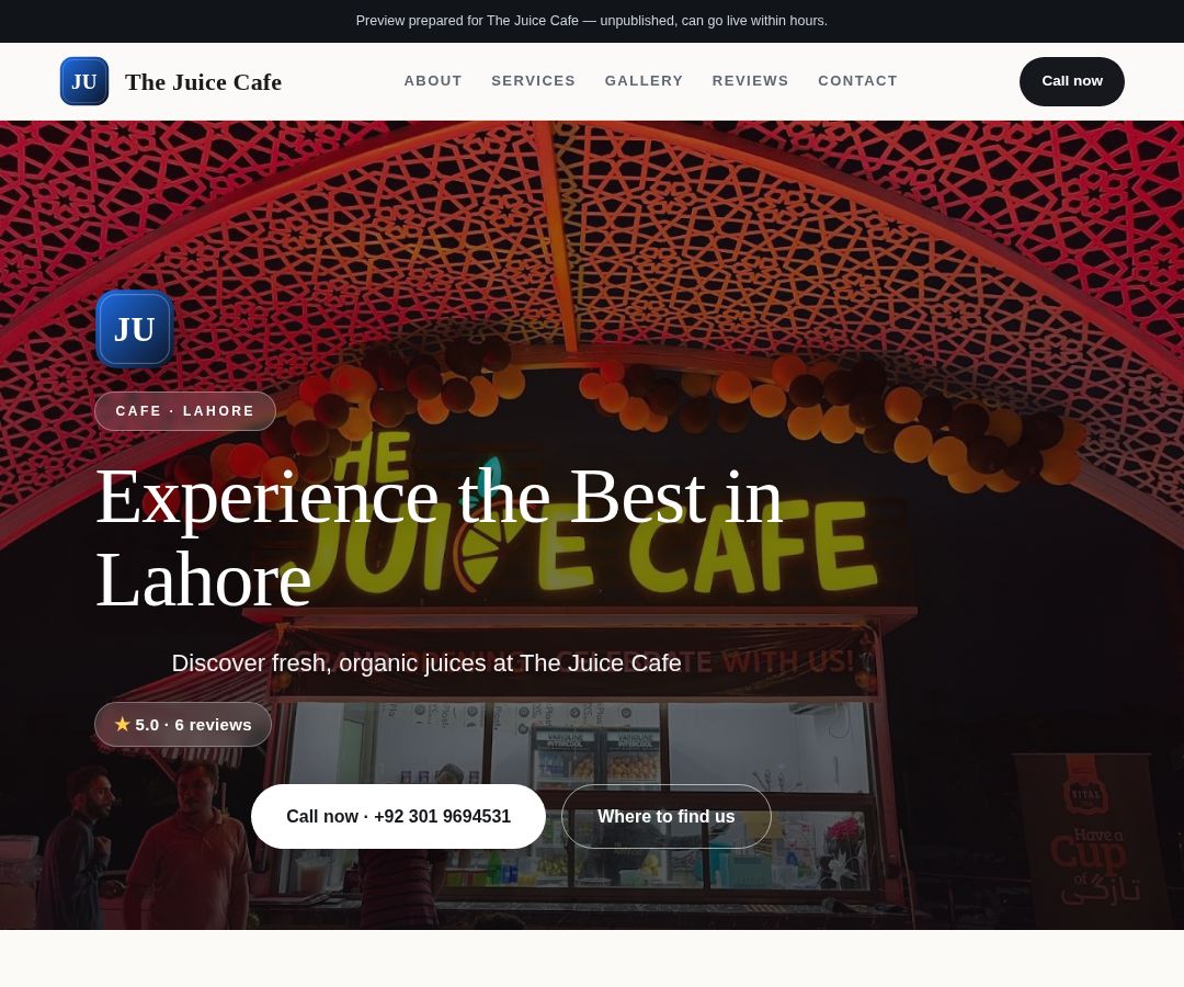 The Juice Cafe