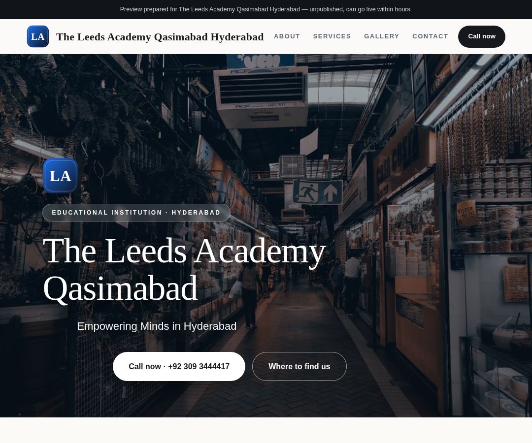 The Leeds Academy Qasimabad Hyderabad
