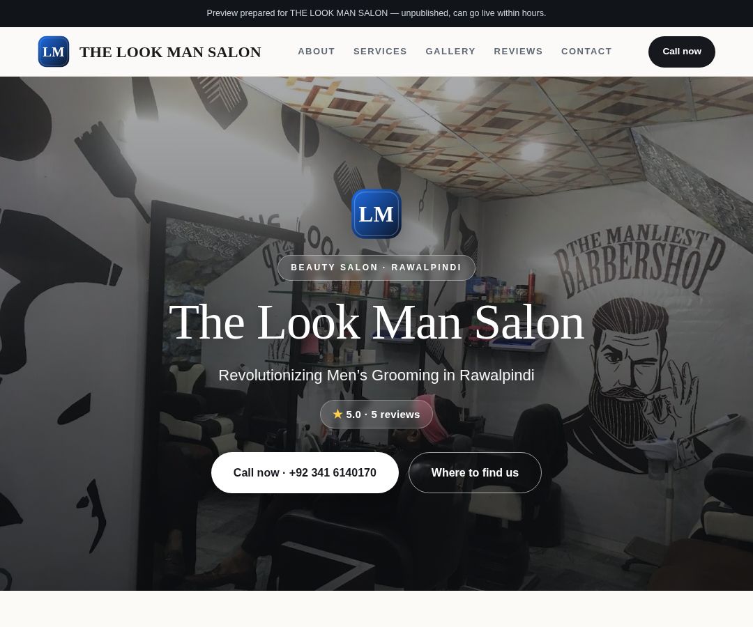 THE LOOK MAN SALON