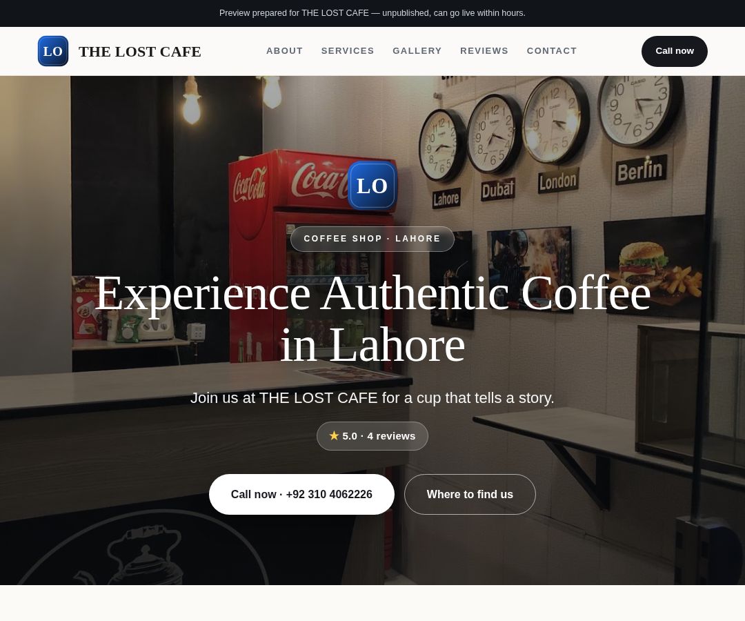 THE LOST CAFE