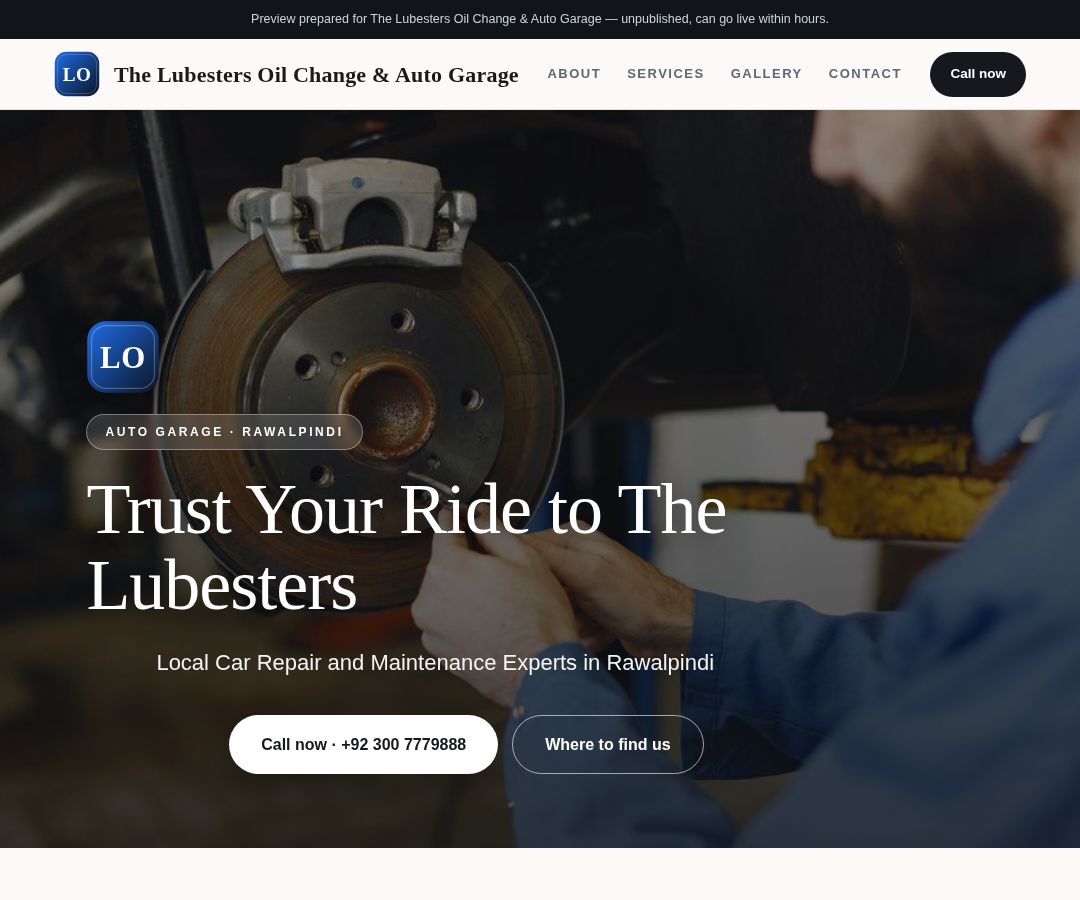 The Lubesters Oil Change & Auto Garage