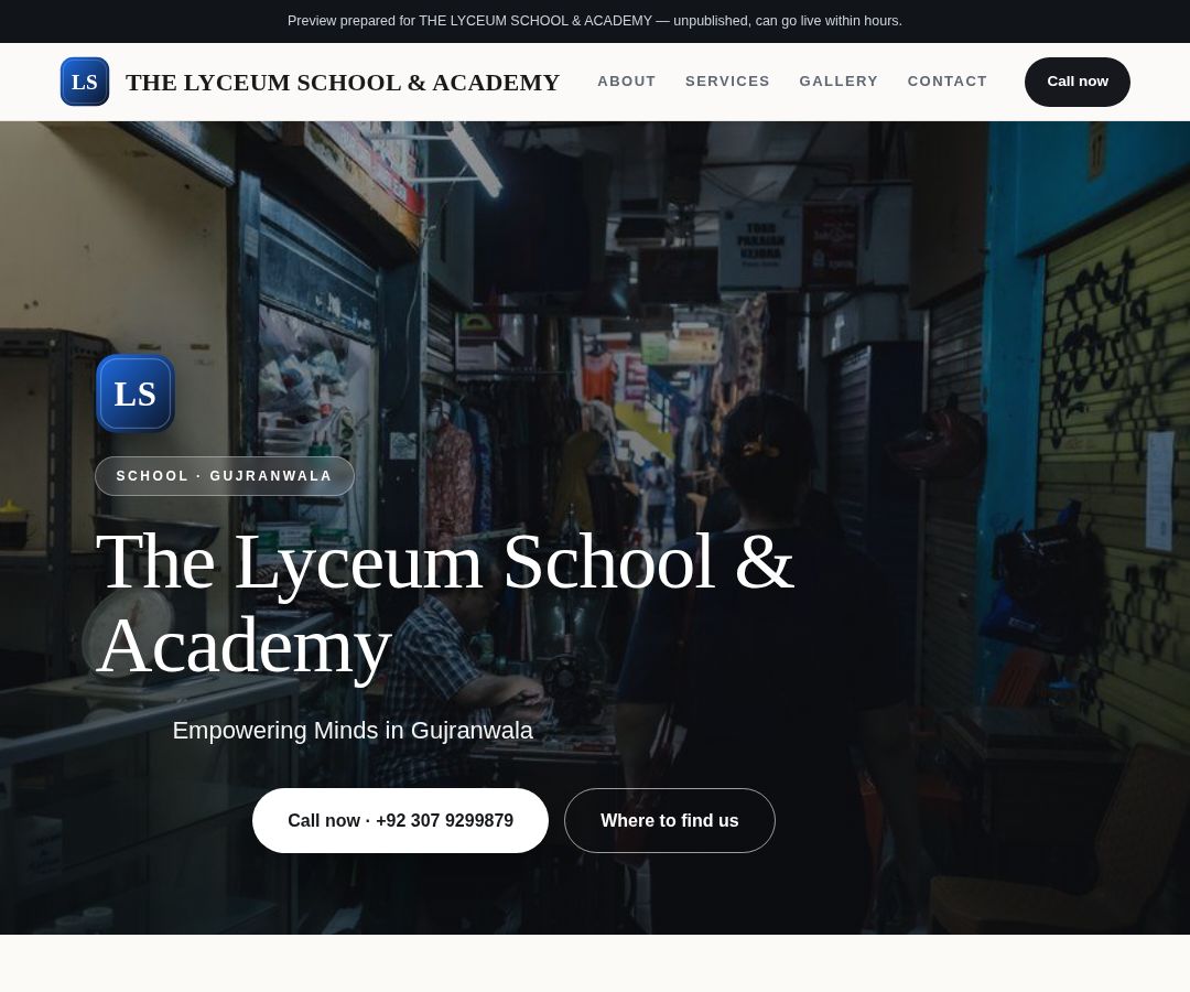 THE LYCEUM SCHOOL & ACADEMY