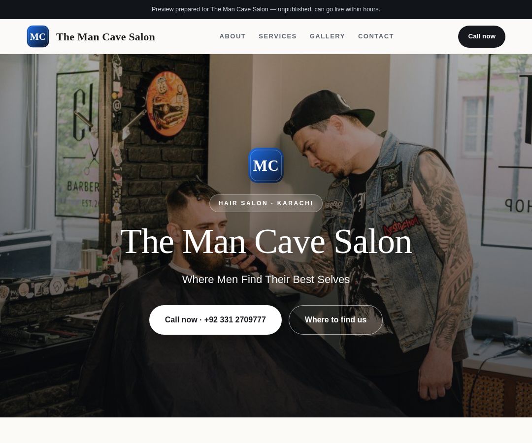 The Man Cave Salon