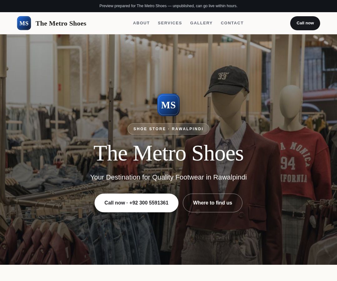 The Metro Shoes