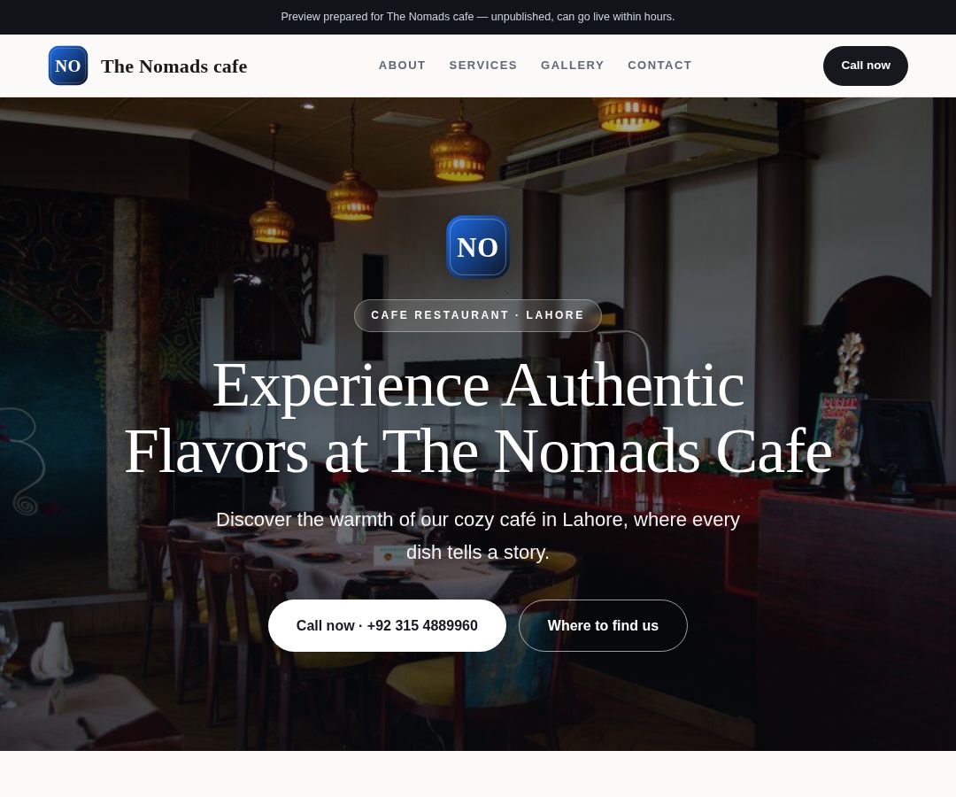 The Nomads cafe
