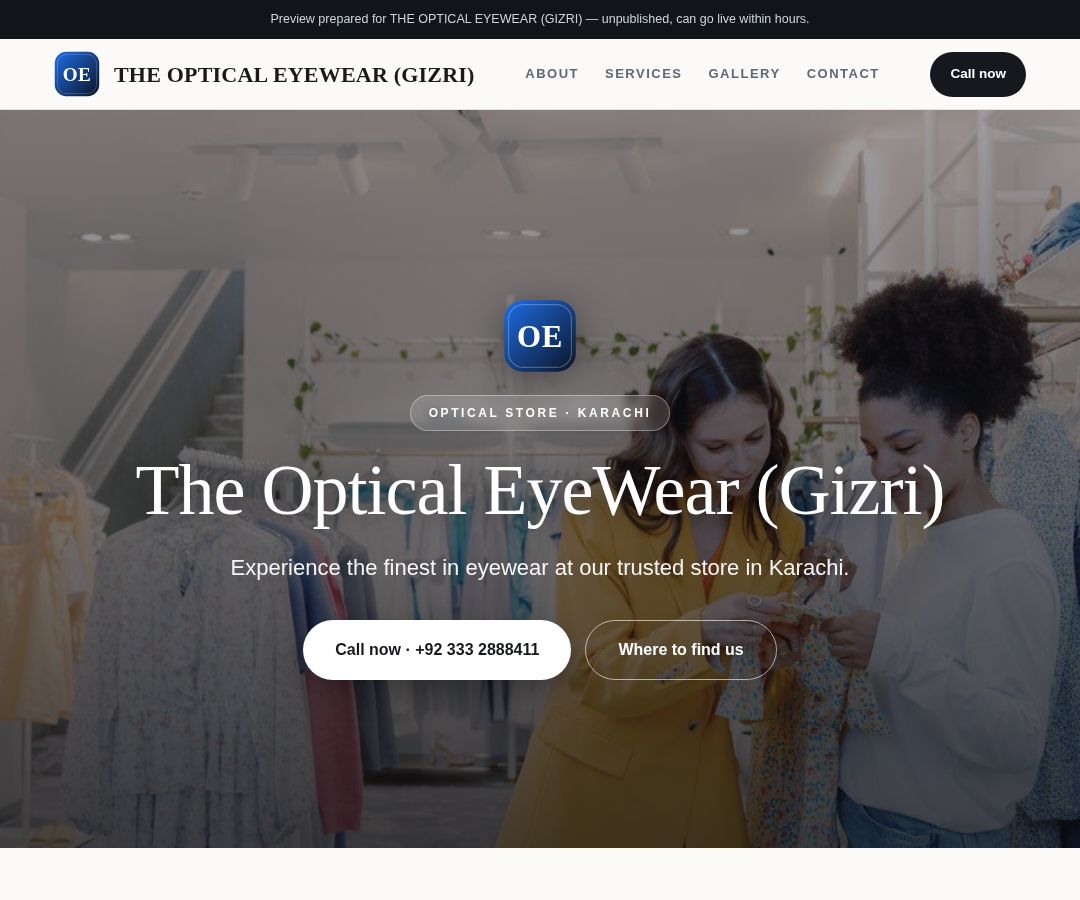THE OPTICAL EYEWEAR (GIZRI)