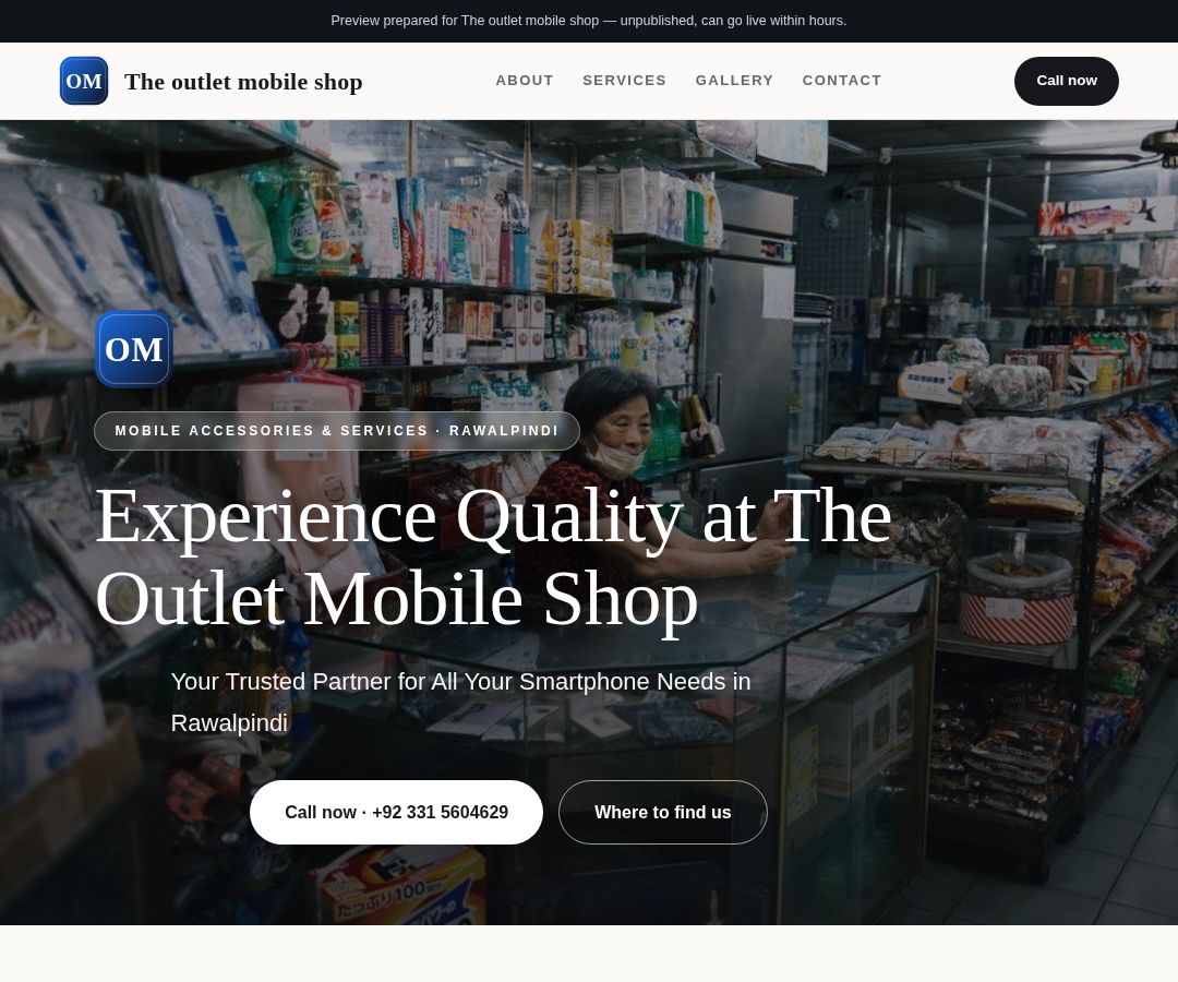 The outlet mobile shop
