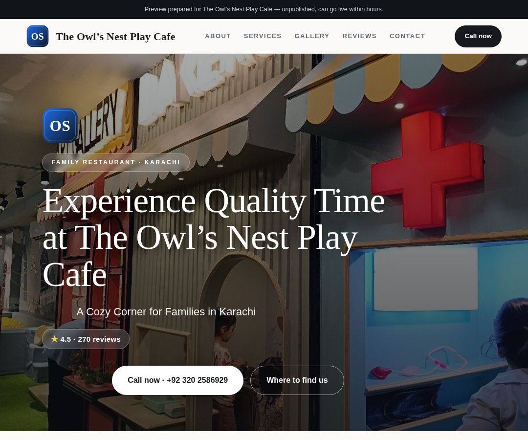 The Owl’s Nest Play Cafe