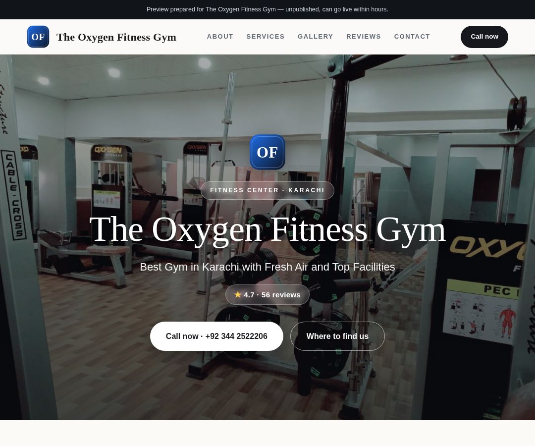 The Oxygen Fitness Gym