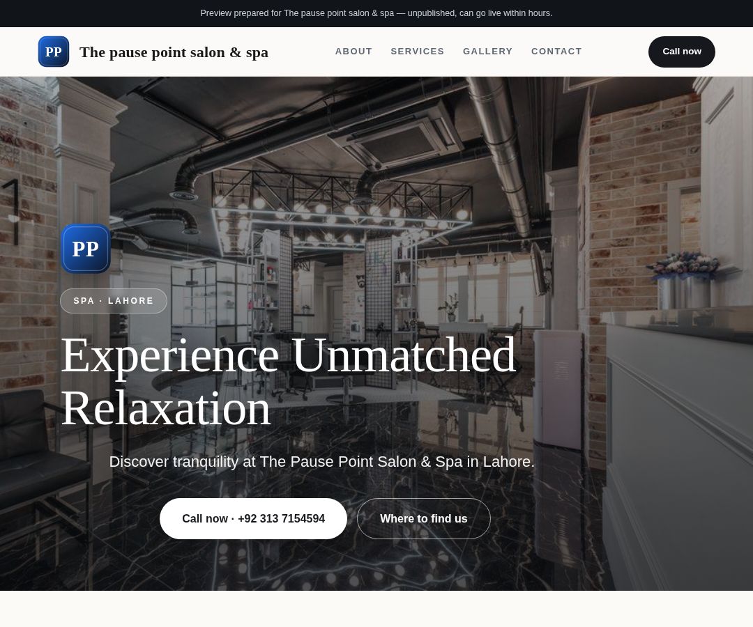 The pause point salon & spa
