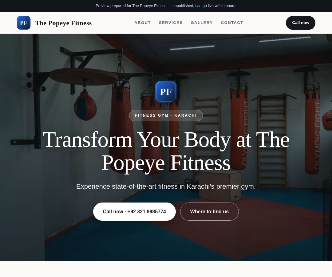 The Popeye Fitness