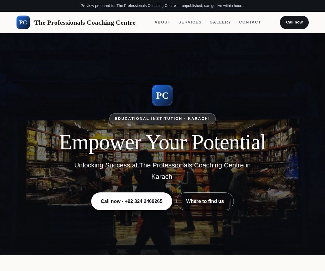 The Professionals Coaching Centre