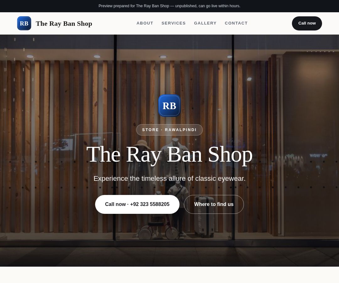 The Ray Ban Shop