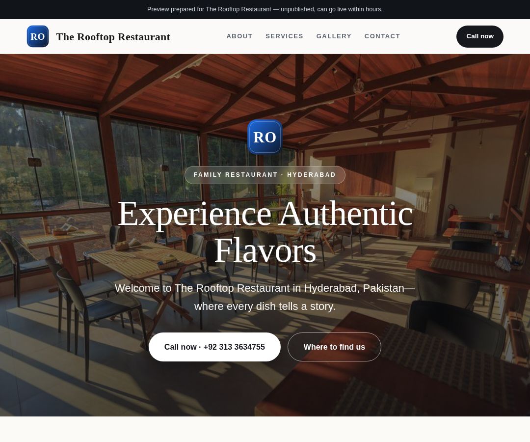The Rooftop Restaurant