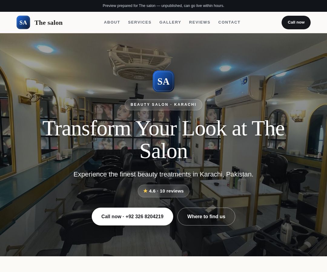 The salon