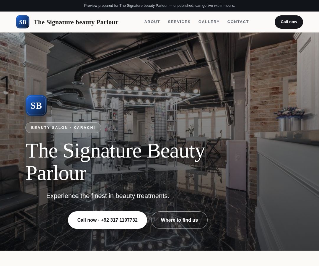 The Signature beauty Parlour