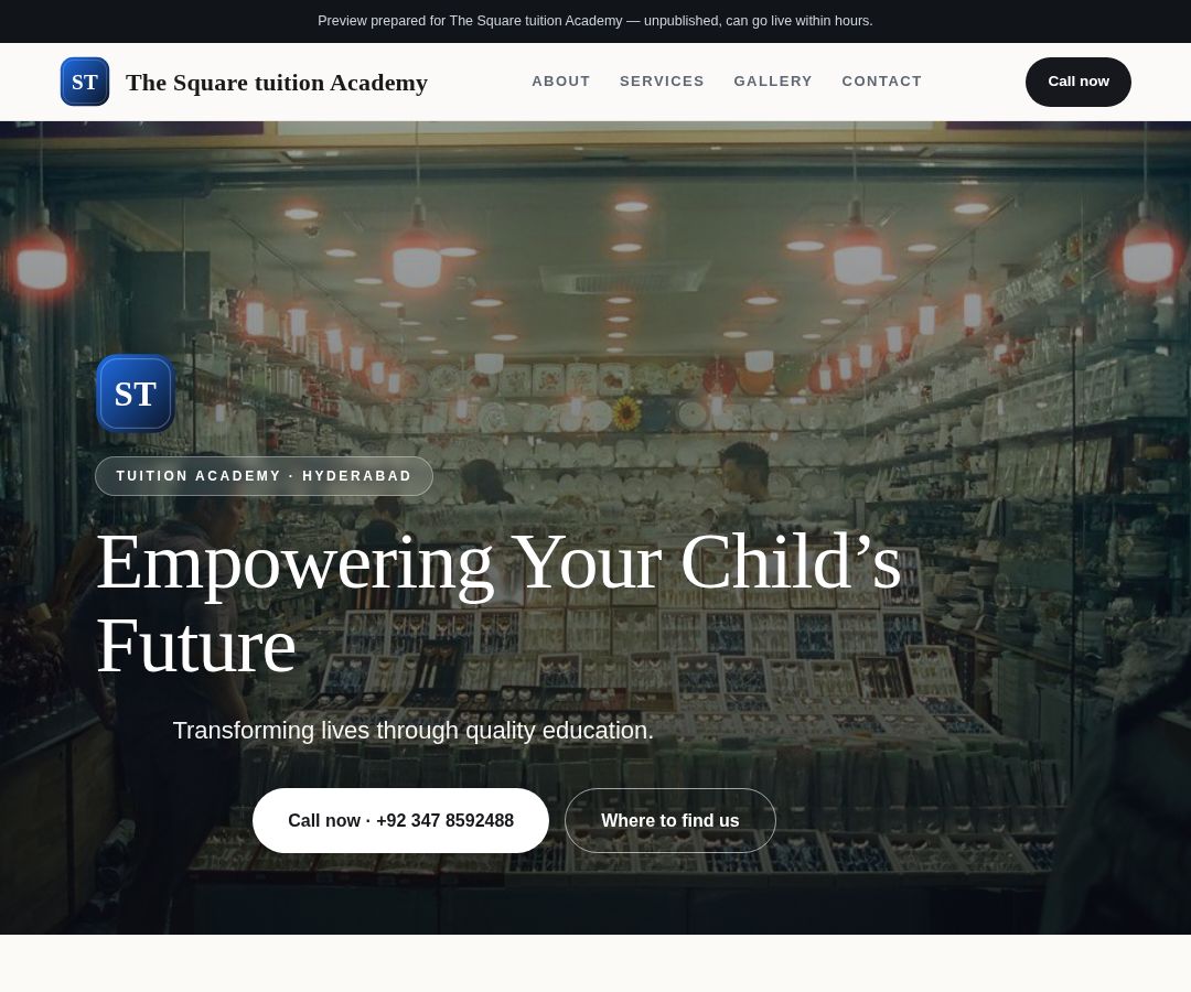 The Square tuition Academy
