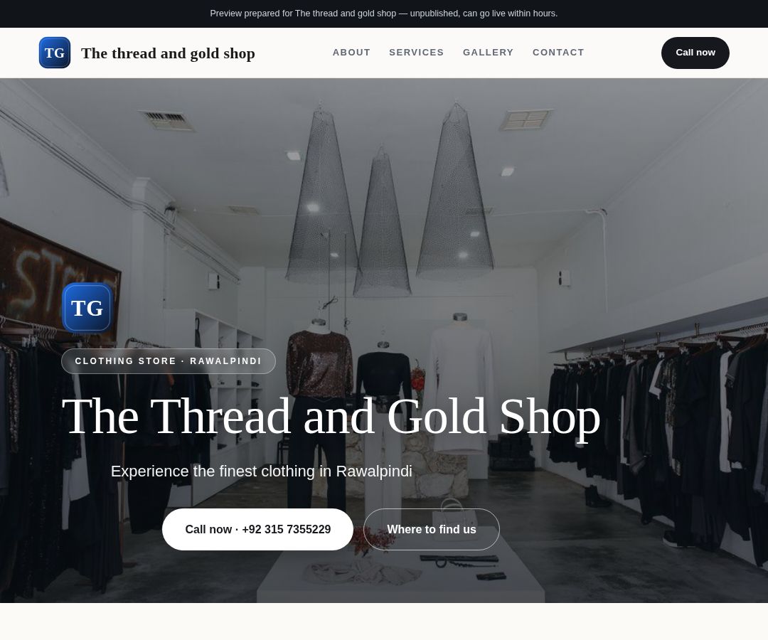 The thread and gold shop