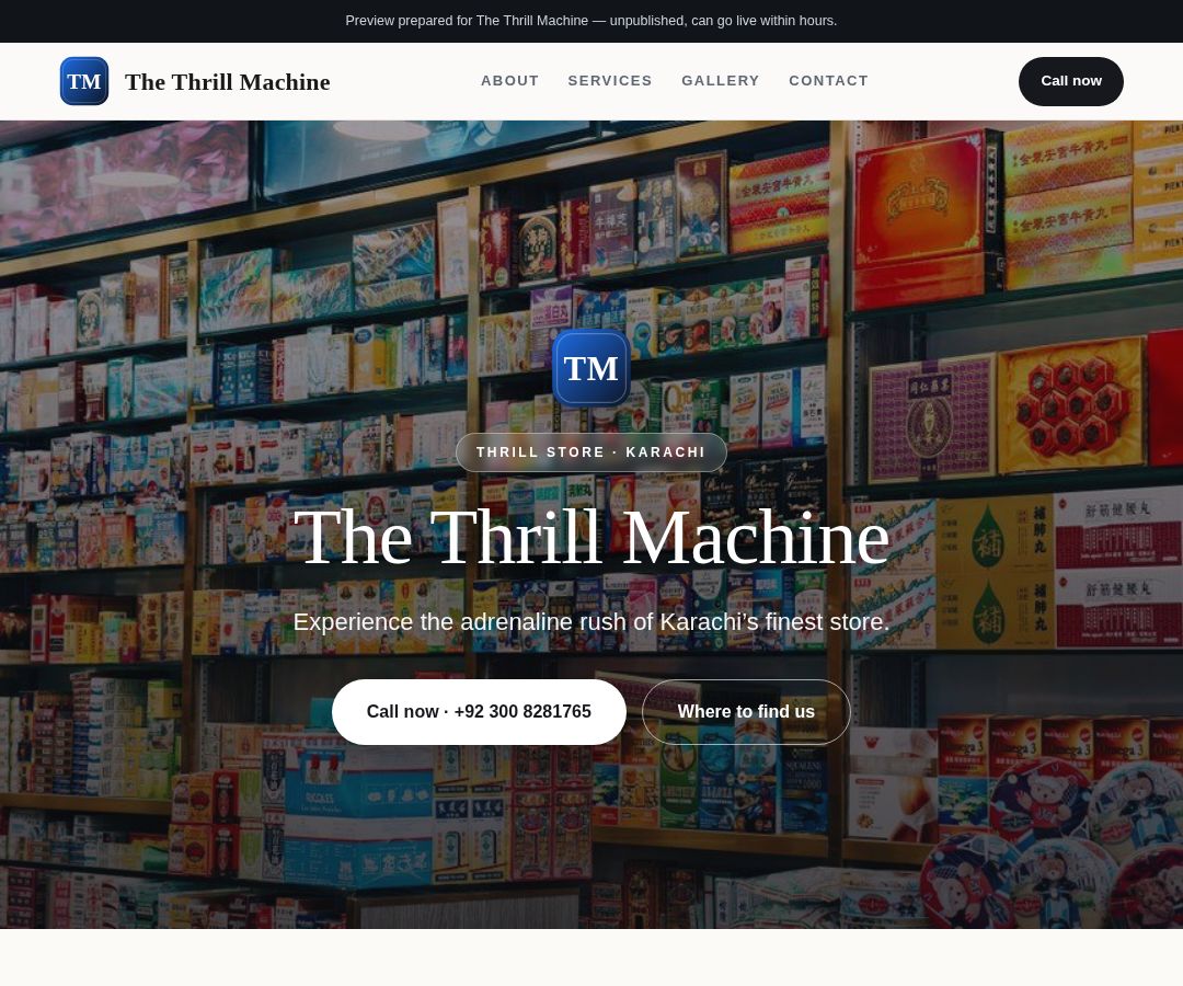 The Thrill Machine