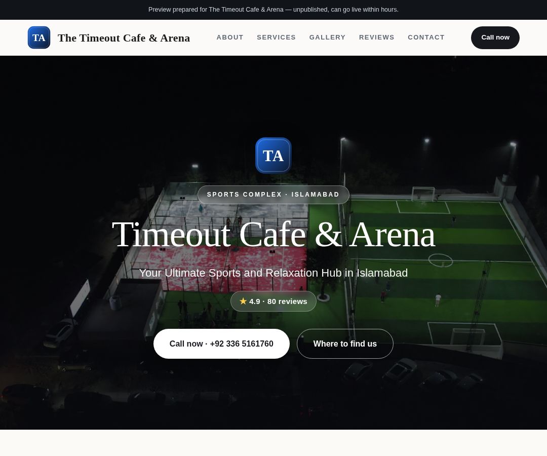 The Timeout Cafe & Arena