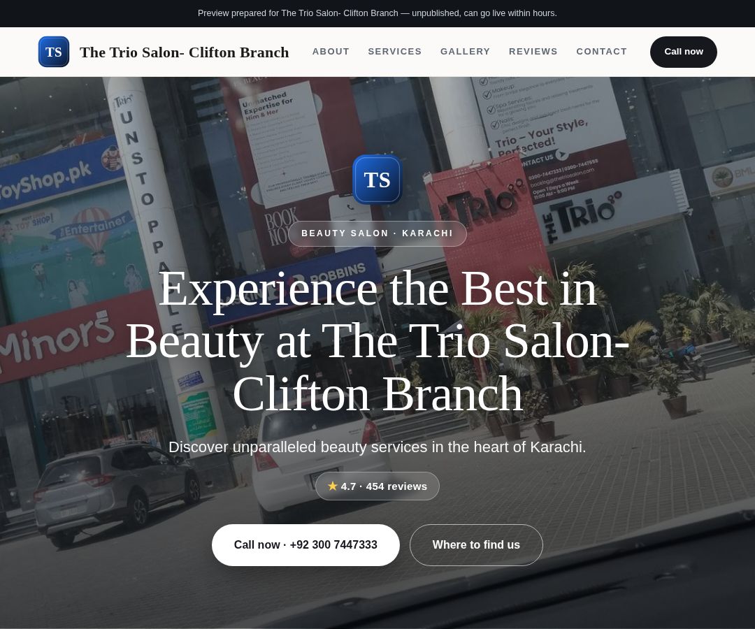 The Trio Salon- Clifton Branch